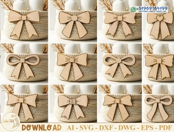 Lazos decorativos en MDF