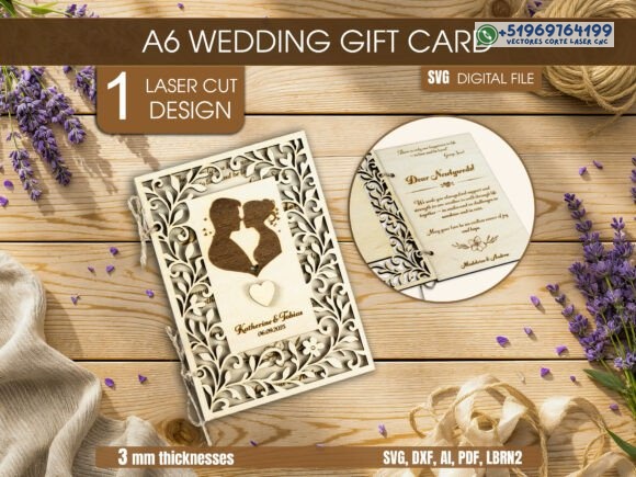 Tarjeta de Regalo para Boda