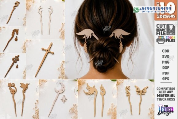 Palillos para Cabello de Dama