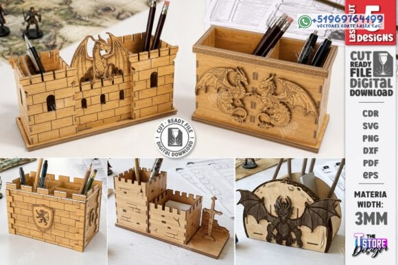 Organizador de Escritorio Dragón