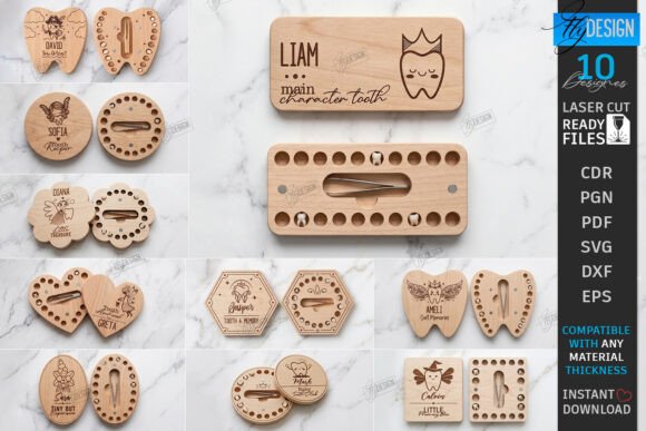 Cajitas para dientes de niños