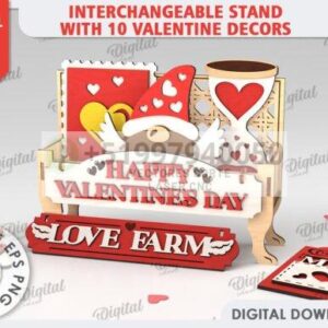 Gran pack de soportes intercambiables para san valentin