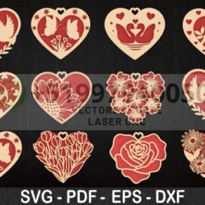 Paquete SVG de corazón de San Valentín