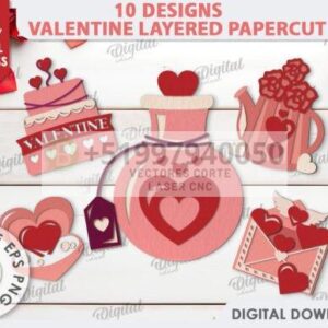 Paquete de San Valentín en 3 capas