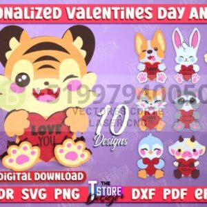 Paquete de animales para San Valentín