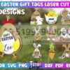 Paquete de etiquetas de regalo de Pascua