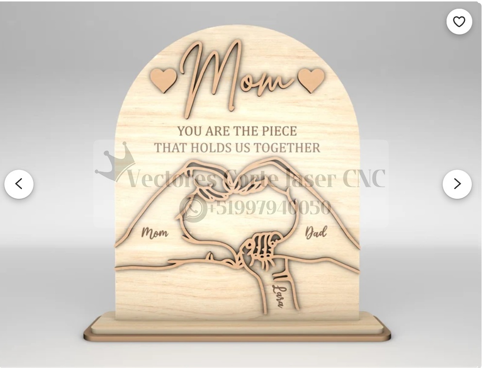 Letrero SVG personalizado de manos de mama e hijo - Imagen 5