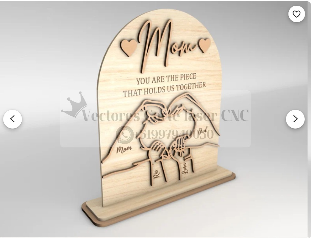 Letrero SVG personalizado de manos de mama e hijo - Imagen 6