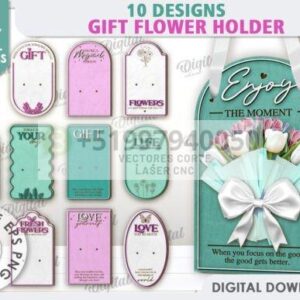🌸✨ Lote de Porta Flores en Madera – 10 Diseños Exclusivos ✨🌸