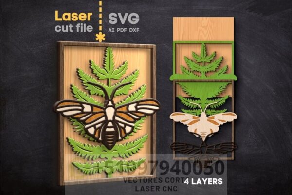 🦋🐞 Pack de Cuadros de Insectos – Archivos para Corte Láser 🌿 – Tu ...