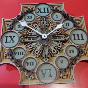 🕰️ Reloj Multicapa para Corte Láser - Diseño Exclusivo 🎨✨