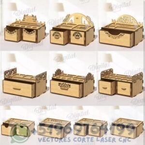 💍 Pack de Cajas de Joyería en Madera – 10 Diseños Exclusivos para Corte Láser | Descarga Digital