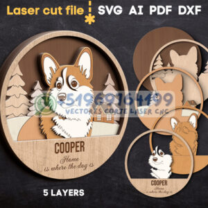 🐶 Pack de 20 Razas de Perros en Capas para Corte Láser – Diseños Multicapa Personalizables