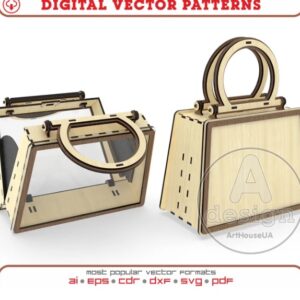 Bolso Monedero para Corte Láser – Diseño con Acrílico o Madera