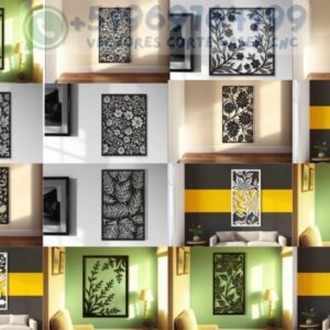 Arte Mural Floral para Corte Láser – Pack Exclusivo de Paneles Decorativos 🌿🖼️