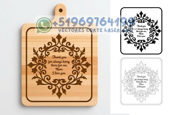 Pack de Diseños para Tablas de Cocina – Grabados Especiales para Mamá (Corte Láser) - Imagen 3