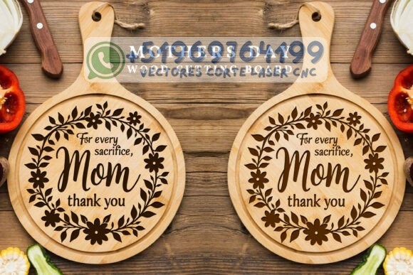Pack de Tablas de Cocina Grabadas para Mamá – Diseños Especiales para Corte y Grabado Láser - Imagen 3