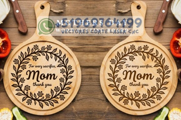 Pack de Tablas de Cocina Grabadas para Mamá – Diseños Especiales para Corte y Grabado Láser - Imagen 2