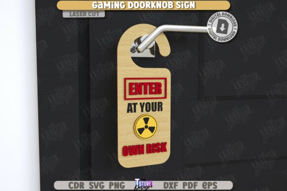 Perchas Gamer para Puerta – Pack de 10 Diseños para Corte Láser - Imagen 5