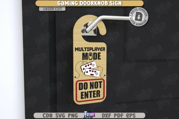 Perchas Gamer para Puerta – Pack de 10 Diseños para Corte Láser - Imagen 8