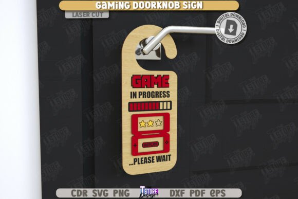 Perchas Gamer para Puerta – Pack de 10 Diseños para Corte Láser - Imagen 2