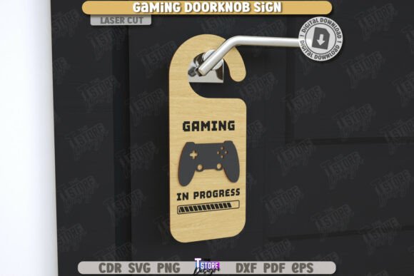 Perchas Gamer para Puerta – Pack de 10 Diseños para Corte Láser - Imagen 3