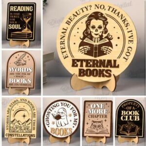 Paquete de Letreros Literarios para Corte Láser – 10 Diseños Exclusivos