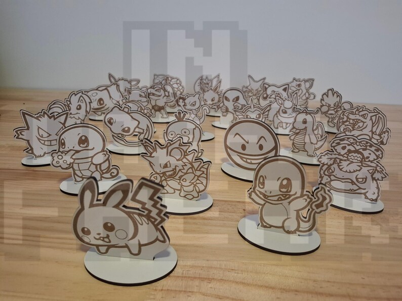 Pack de 151 Figuras Pokémon para Corte Láser - Imagen 2