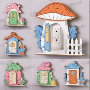 Puertas de Fantasía en Capas para Enchufes – Pack de 10 Diseños