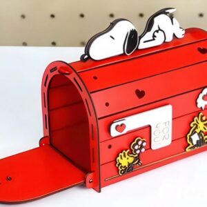 Buzón 3D de Snoopy – Archivo CDR para Corte Láser