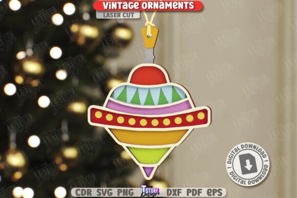 Lote de Adornos Navideños Vintage – Pack de 10 Diseños para Corte Láser - Imagen 3