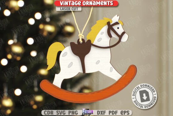 Lote de Adornos Navideños Vintage – Pack de 10 Diseños para Corte Láser - Imagen 5