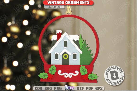 Lote de Adornos Navideños Vintage – Pack de 10 Diseños para Corte Láser - Imagen 2