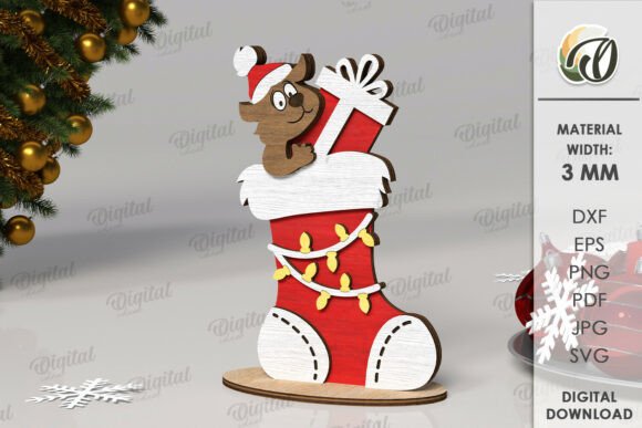 Paquete de Figuras Navideñas Divertidas – 10 Diseños para Corte Láser - Imagen 6