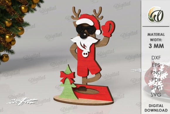 Paquete de Figuras Navideñas Divertidas – 10 Diseños para Corte Láser - Imagen 8