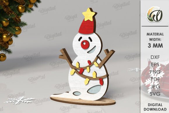 Paquete de Figuras Navideñas Divertidas – 10 Diseños para Corte Láser - Imagen 3