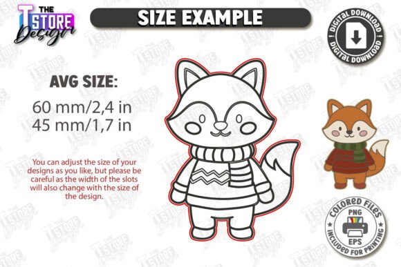 Paquete de Pines de Animales Invernales Tiernos – Diseños Navideños para Corte Láser - Imagen 5