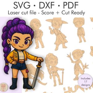 Paquete de vectores de cazadores de demonios del kpop saja boys y huntrix