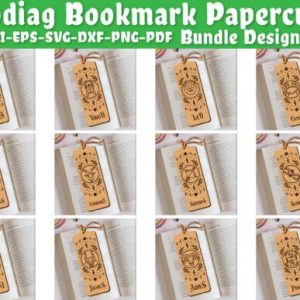 Marcapáginas del Zodiaco en Madera – Pack de Señales Zodiacales SVG para Corte Láser