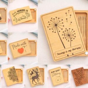 Caja de Portaagujas de Costura en Madera para Corte Láser – Diseños Artesanales y Funcionales