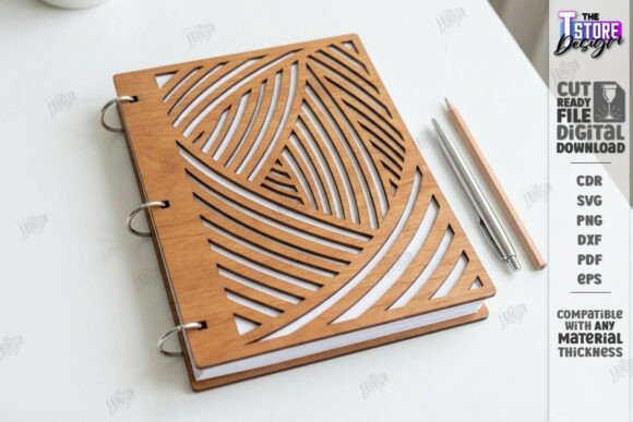 Cubiertas Decorativas para Cuadernos en Madera – Diseño Artístico para Corte Láser - Imagen 4