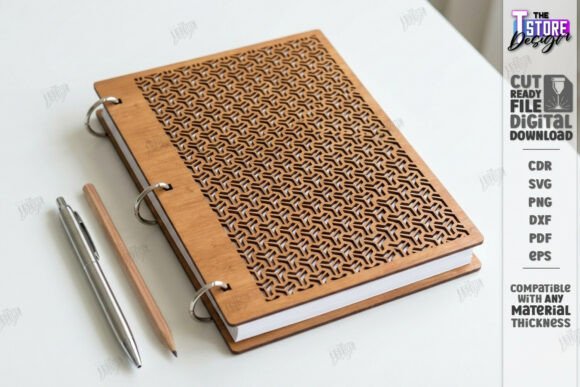 Cubiertas Decorativas para Cuadernos en Madera – Diseño Artístico para Corte Láser - Imagen 3