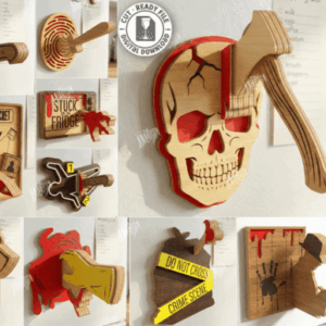 Imanes de Crímenes Reales – Pack Vectorial 3D para Corte Láser