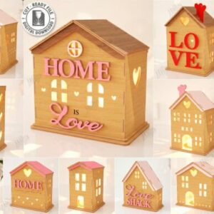 Paquete de casas de velas de San Valentín – Pack Vectorial para Corte Láser