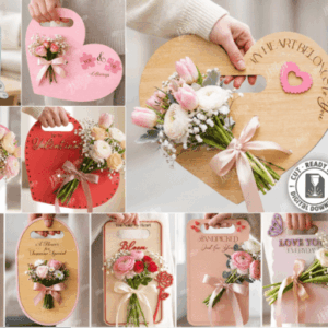 Tarjetas Porta-Flores de San Valentín – Detalles que se Regalan con las Manos