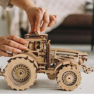 Tractor mecánico 3D para corte láser – Modelo funcional con armado paso a paso