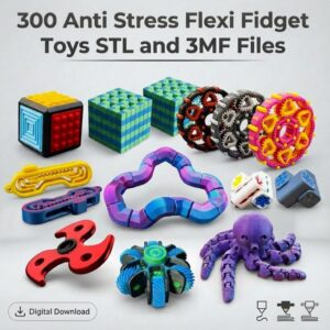 Colección de 300 Fidget Toys Flexibles para Impresión 3D – Archivos STL y 3MF