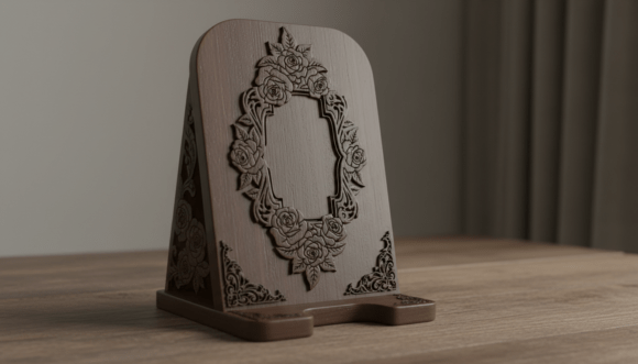 Pack de Soportes Florales para Teléfonos – Diseños Elegantes para Corte Láser - Imagen 5