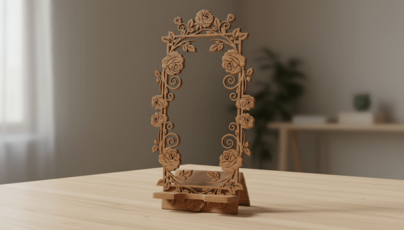 Pack de Soportes Florales para Teléfonos – Diseños Elegantes para Corte Láser - Imagen 8