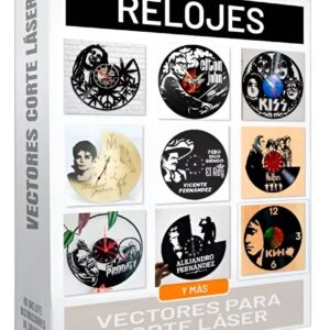 Mega Pack de Relojes Decorativos para Corte Láser 2 gigas!! – Colección Completa de Diseños
